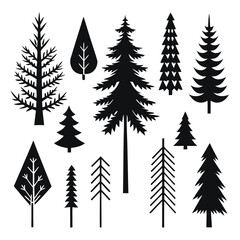 Monochrome Vector Art Set in Minimal Style