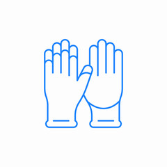 disposable gloves icon sign vector