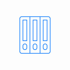document folder archive icon sign vector
