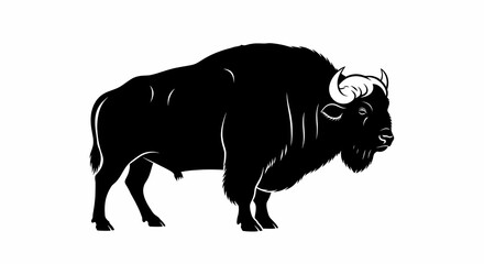 Majestic Bison Silhouette A Powerful Symbol of Wild Nature