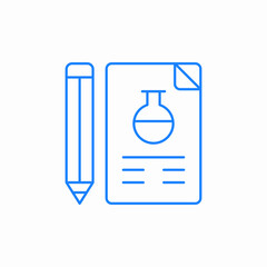 laboratory test results icon sign vector