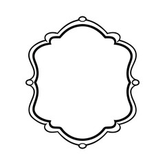 Design Wall Mirror Frame With Ceramic Accents