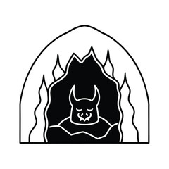 Hellfire Lit Caverns Conceal A Sleeping Demon God