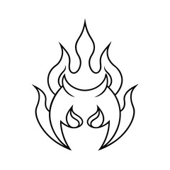 Hellfire Flames And Infernal Energy Illustration