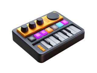 Colorful Mini Keyboard Synth Music Production Tool for Modern Musicians