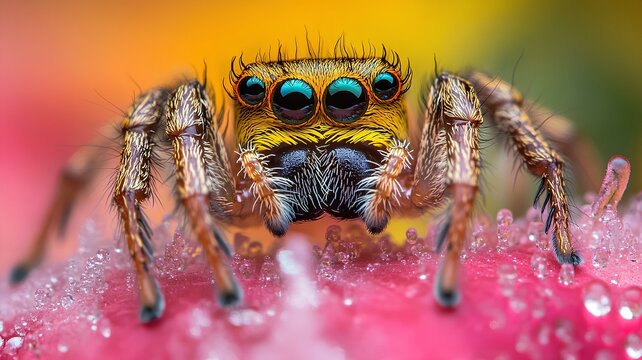 Cute spider with 8&times; zoom with 4k Hd resolution 