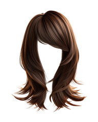 Luxurious Brown Wavy Hair Style for Women's Fashion Design