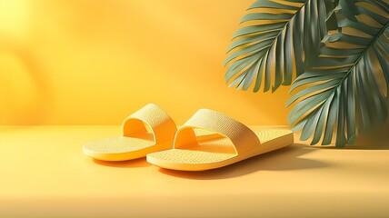 Yellow color pond with yellow background with small tree