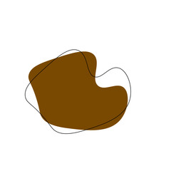 Abstract Blob With Line