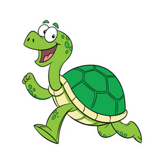 Fototapeta premium The Speedy Turtle: Unveiling the Myth Behind Slow and Steady Wins the Race