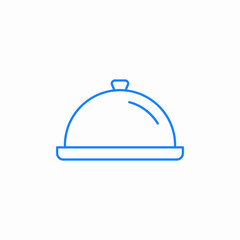 food serving dish icon sign vector