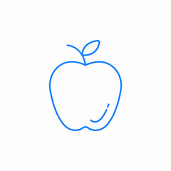 fruit apple icon sign vector