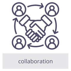 Collaboration Element For Design Graphic