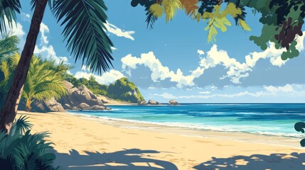 Escape to a tropical beach paradise where crystal-clear waters meet golden sands, swaying palms, and serene sunsets—perfect for unforgettable island relaxation.
