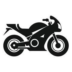 Fototapeta premium Sleek Motorcycle Silhouette A Powerful Icon of Speed and Freedom