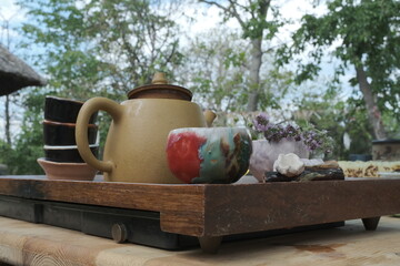 cup of tea and teapot