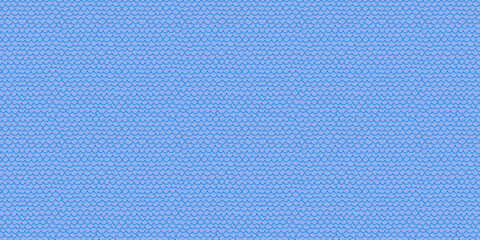 Vector seamless background with Irregular hand drawn wavy lines. Abstract fish scale seamless pattern in blue colors. Perfect for wallpaper, packaging, textile, or other projects, drag to swatches. © ✦ Bizarre Factory ✦