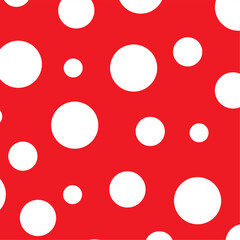 polka dot seamless pattern, polkadot red white background vector, Dotted cute pattern. artistic doodle sketch tiny dots seamless surface design.
