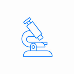 microscope easy laboratory device icon sign vector