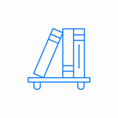 organized books drawing icon sign vector