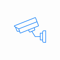 security camera monitor icon sign vector