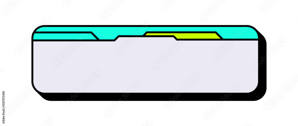 Poster futuristic lower third graphic design. modern lower third interface banner. scifi style lower third 