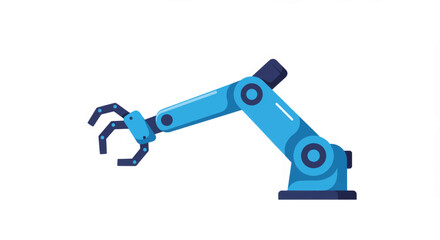 Industrial robotic arm designed for automation in manufacturing processes with precision and efficiency