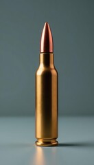 High-speed bullet, grey backdrop, motion blur, motion, dynamic