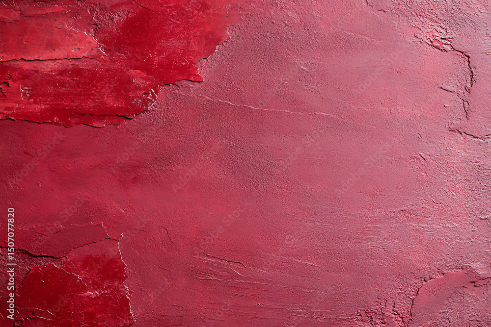 Poster textured dark red abstract background. the surface has an uneven texture, with cracks and rough patc
