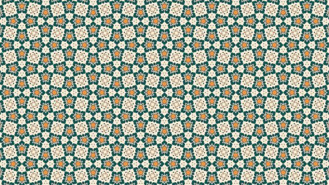 Trendy geometric floral abstract luxury pattern design.