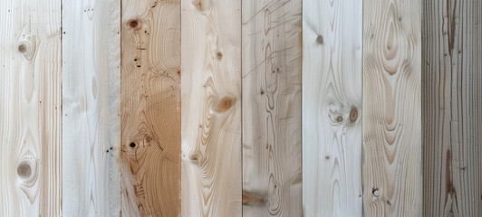 Fototapeta premium Light wood panel texture natural grain vertical planks bright and airy feel rustic smooth surface neutral color interior design modern clean look