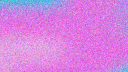 Abstract background of gradient colors in pink and blue with grainy effect