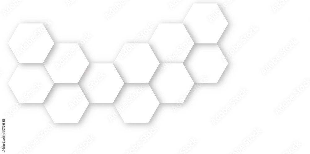 Poster abstract seamless hexagon pattern background. abstract hexagon technology design background. vector 