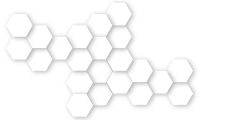 Abstract seamless hexagon pattern background. Abstract hexagon technology design background. Vector Illustration.