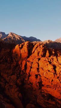 sunset in the mountains
