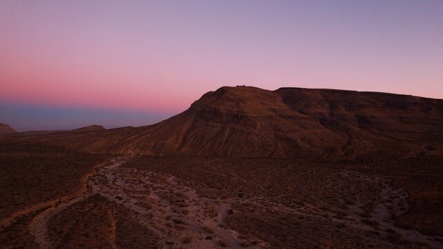 sunset in the mountains