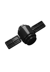Isolated 3D Satellite in Black Space Technology Orbit Communication