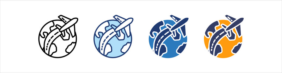 Travel Icon Set Multiple Style Collection