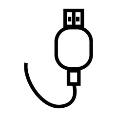 usb flash drive icon vector