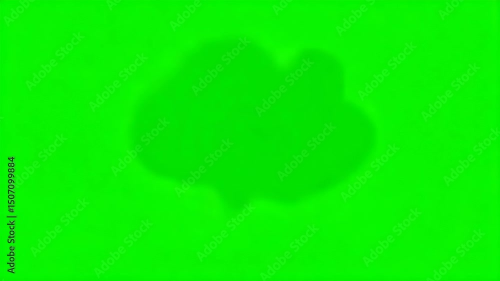 Aufkleber two green screen backgrounds with speech bubble outlines for creative design and compositing