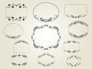  6466.eps  set of calligraphic design elements