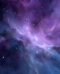 Naklejka premium amazing watercolor illustration of a deep space galaxy