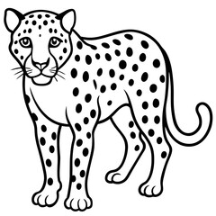 Fototapeta premium leopard vector illustration