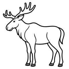 deer silhouette vector