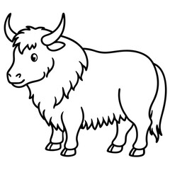 vector illustration of a bull