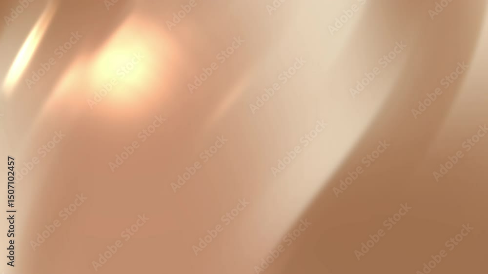Poster abstract animation with light beige and cream tones, featuring soft, flowing lines and subtle lighti