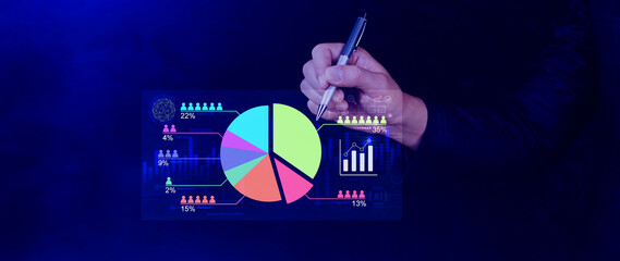 Market research and marketing analysis with Ai technology. customer surveys and statistics....