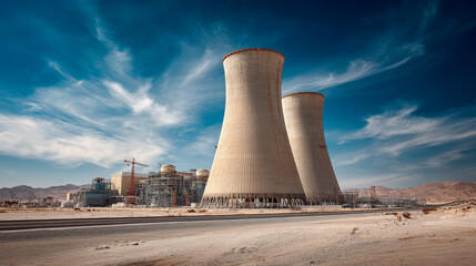 Cooling Towers of Desert Nuclear Power Station