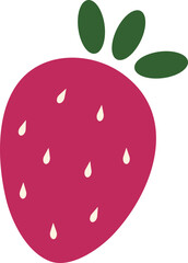 strawbery gardening illustration element