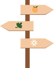 tag arrow gardening illustration element